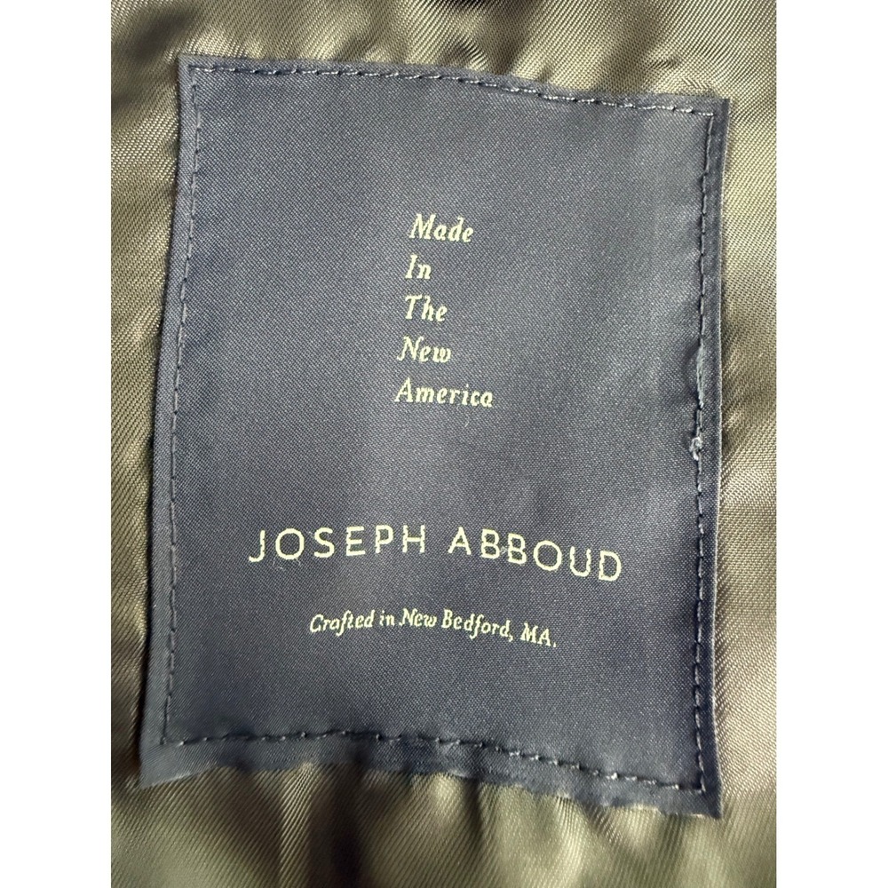 Joseph Abboud Sport Coat Mens 44L Blue‎ Gray Check Wool Blazer Jacket Made USA - Picture 4 of 11